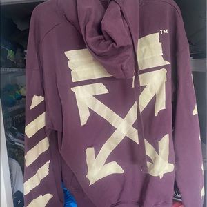 OFF-White tape arrows hoodie.